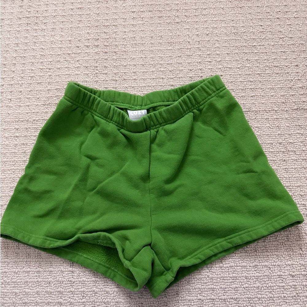 Aritzia TNA Leaf Green Athletic Shorts